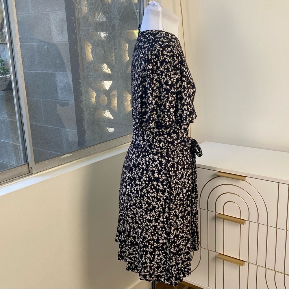 French Connection Parisian Ditsy Floral Flutter Sleeves Pockets Dress, Sz 6 - Picture 4 of 9